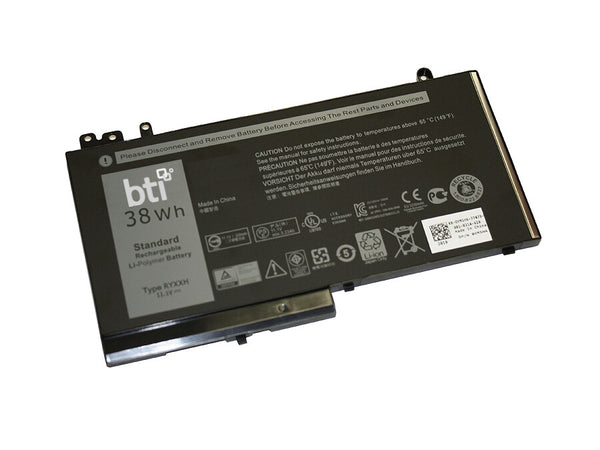 BTI 0RYXXH compatible 38Wh 3-cell battery for Latitude E5250 E5240 E5550 11 (3150) 11 (3160)