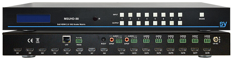 SY Electronics SY-MSUHD-88 matrix switcher Scaling matrix switcher Built-in display