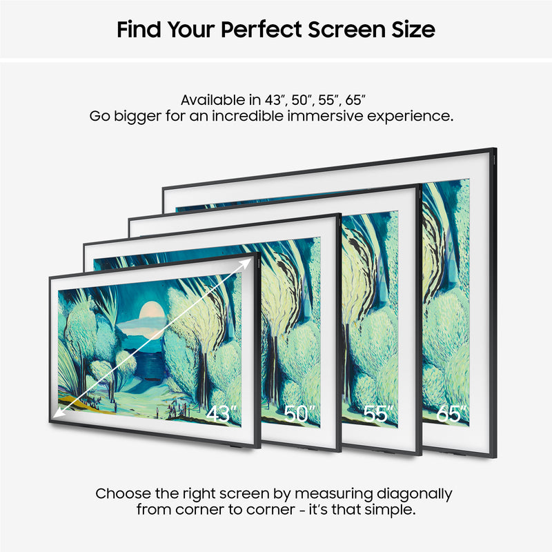 Samsung 2025 65" The Frame Art Mode QLED 4K HDR Smart TV 165.1 cm (65") 4K Ultra HD Wi-Fi Black
