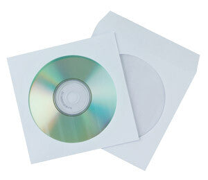 Q-CONNECT KF02206 storage media case Paper case Transparent, White