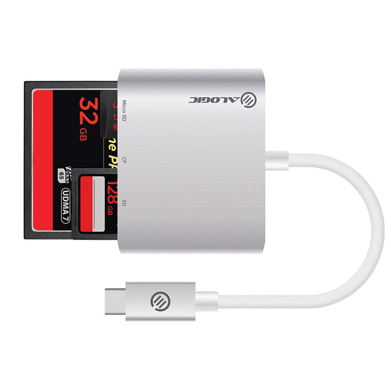 ALOGIC USB-C Multi Card Reader - Micro SD SD & Compact Flash - Prime Series - image 4