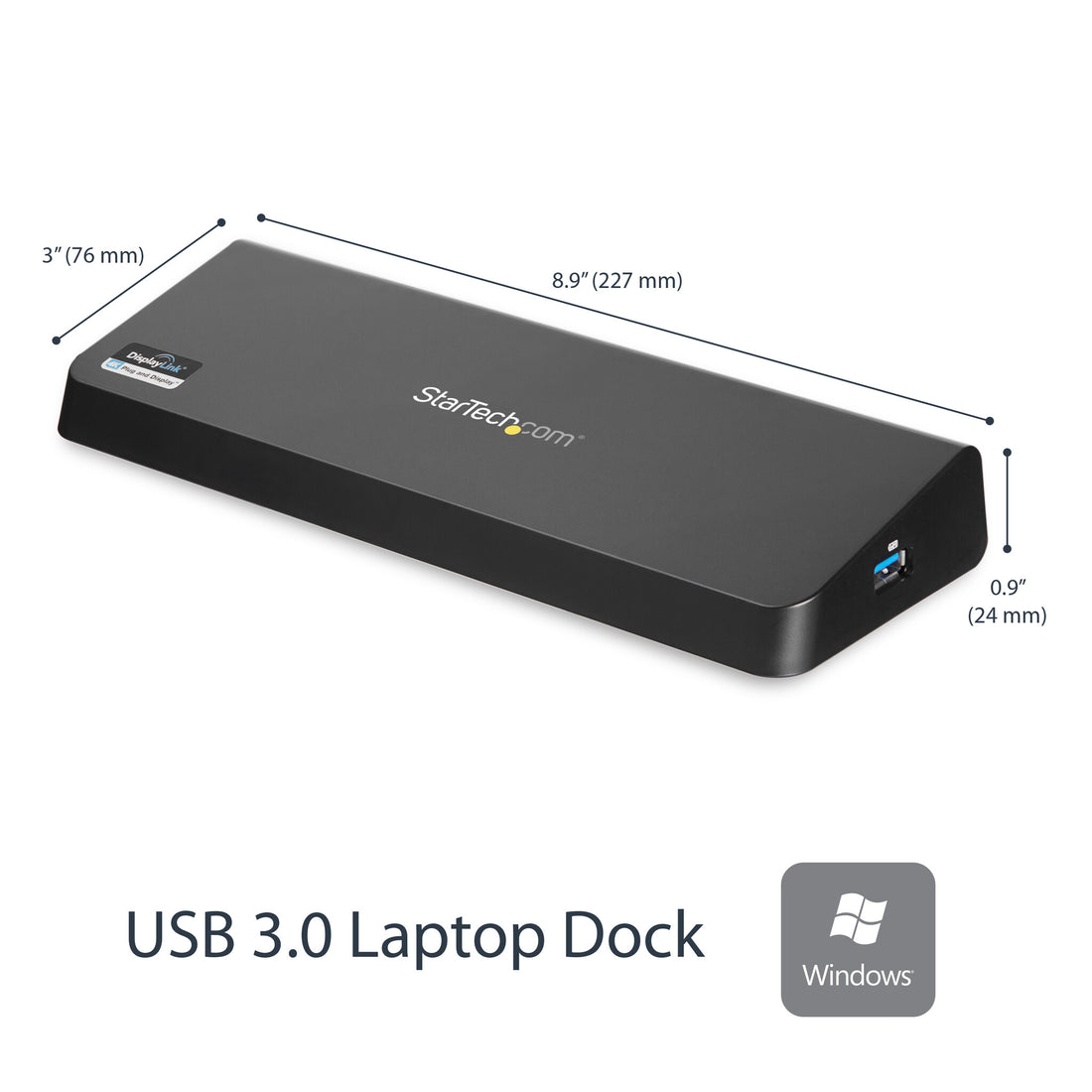 StarTech.com USB 3.0 Docking Station Dual Monitor with HDMI & 4K DisplayPort - USB 3.0 to 4x USB-A, Ethernet - image 3