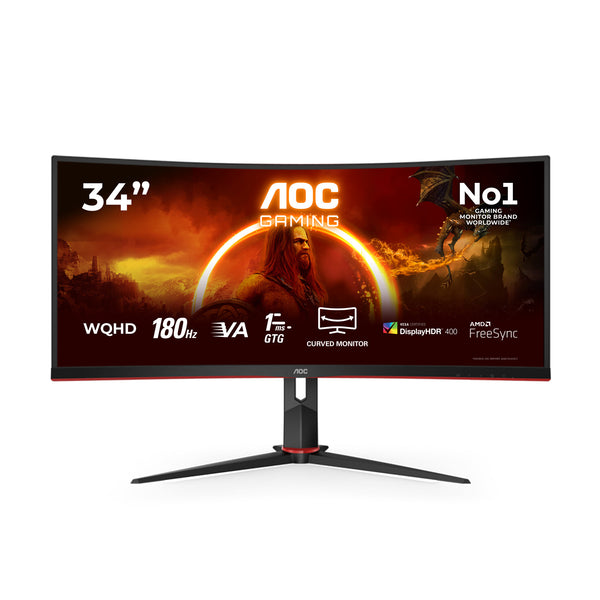 AOC G2 – 34" UltraWide QHD 180Hz Monitor (CU34G2XP)
