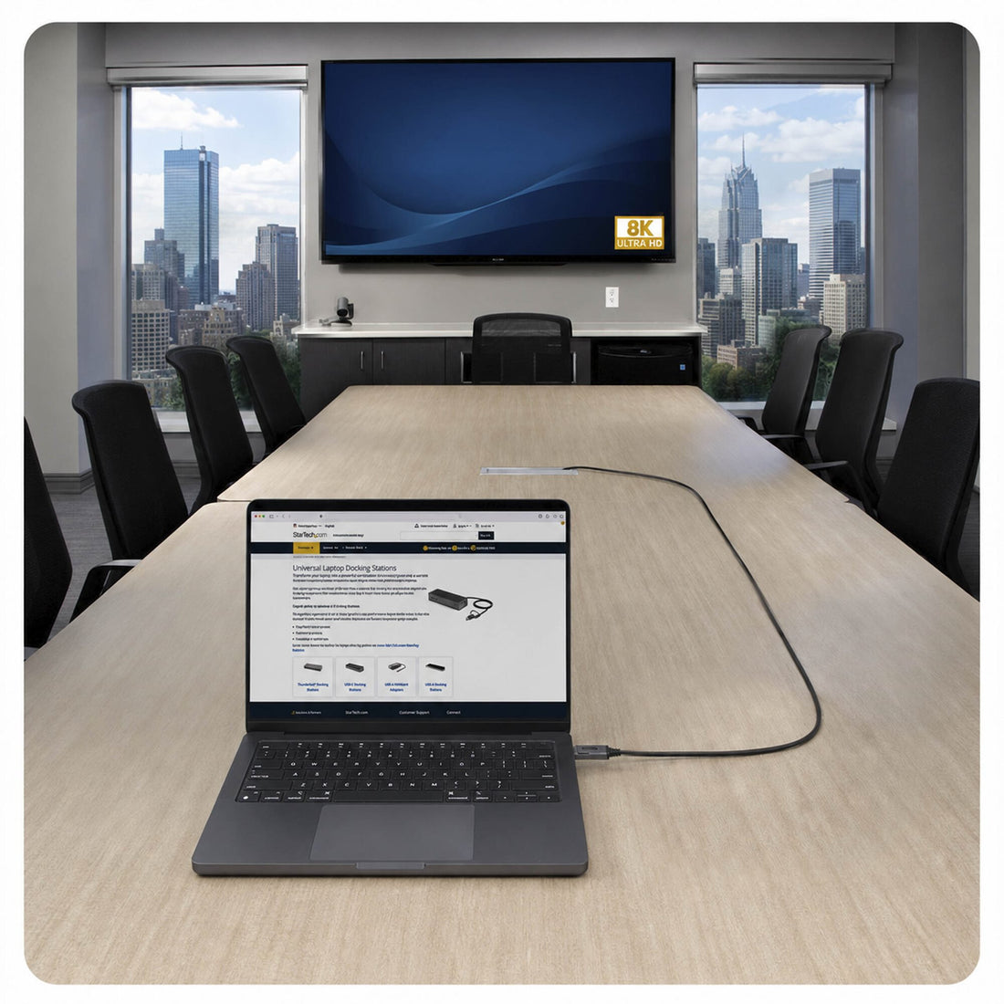 StarTech.com 8K-AOC-20M-DP-CABLE DisplayPort cable Black - image 9