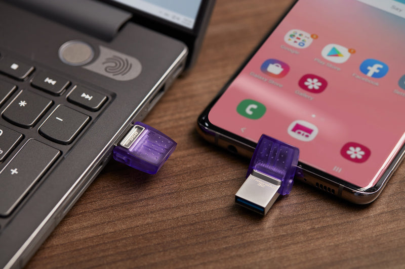 Kingston Technology DataTraveler 256GB microDuo 3C 200MB/s dual USB-A + USB-C