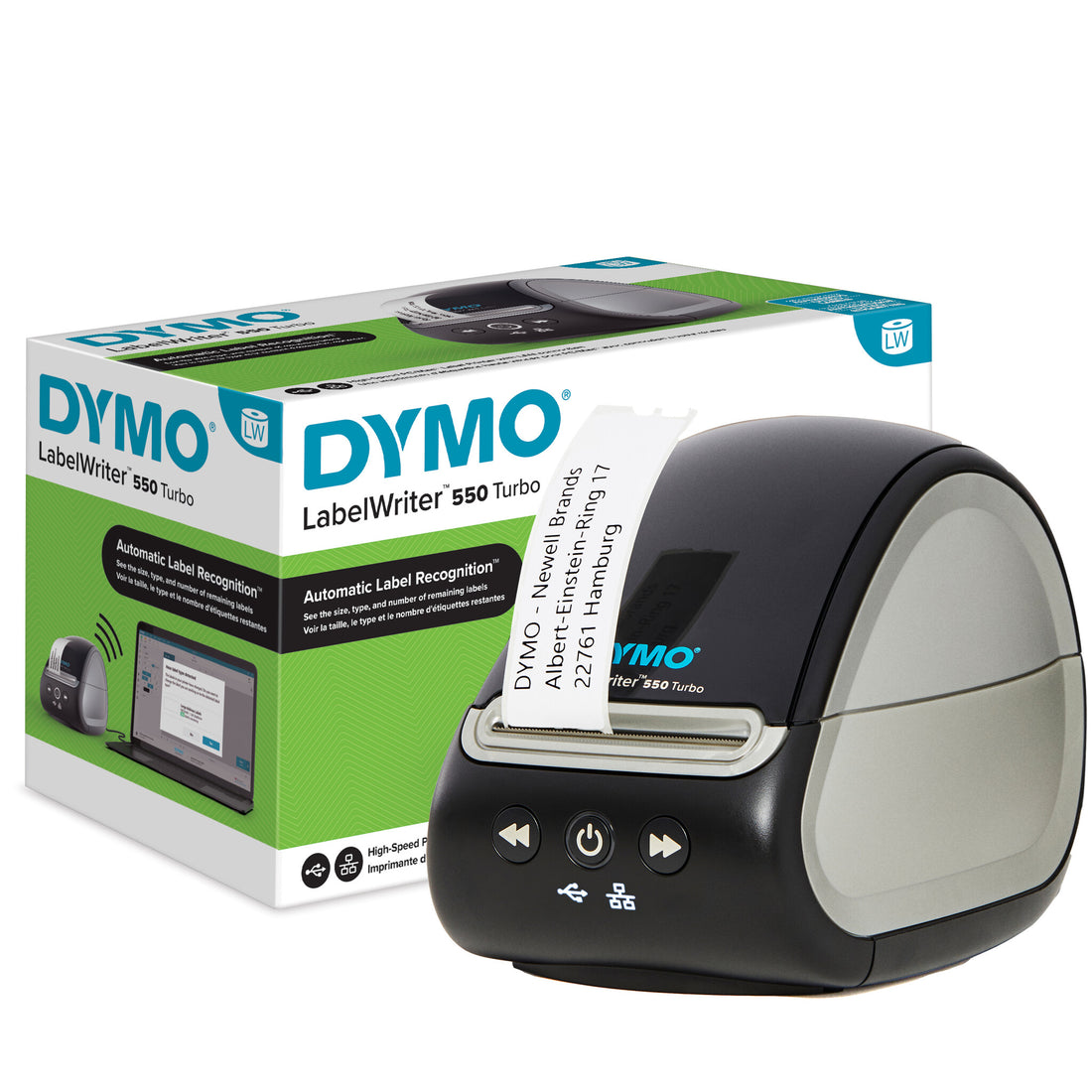 DYMO LabelWriter 550 Turbo Label Printer | Label Maker with High-Speed Direct Thermal Printing | Automatic - image 7