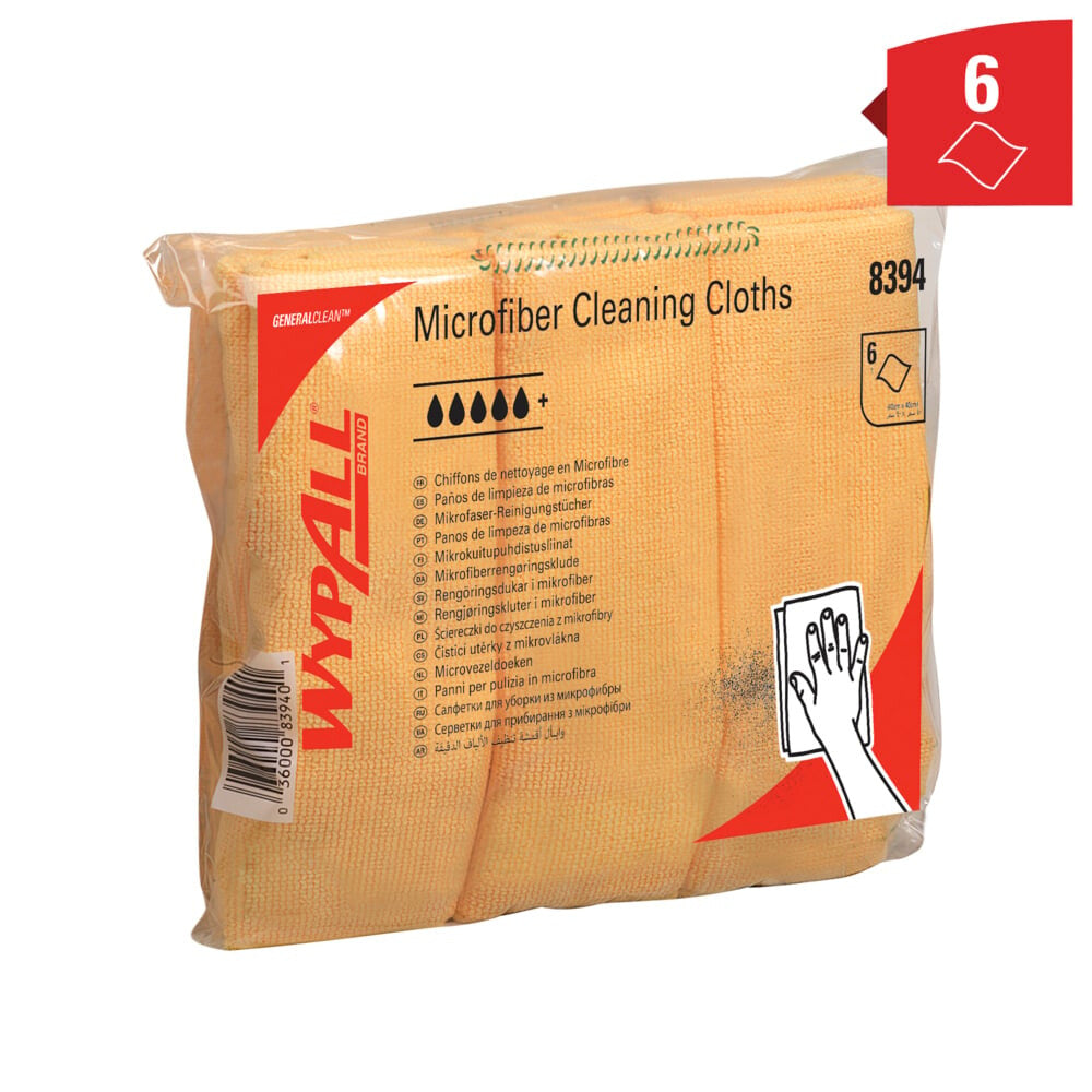 WypAll 8394 cleaning cloth Microfibre Yellow 6