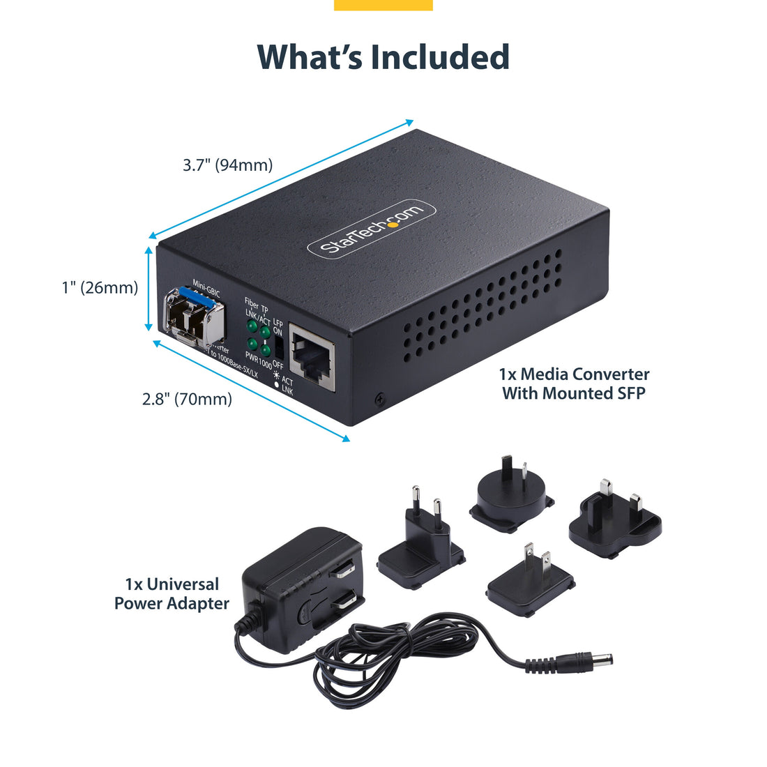 StarTech.com Single-Mode (SM) LC Fiber Media Converter for 10/100/1000 Networks, Standalone Gigabit Ethernet - image 11
