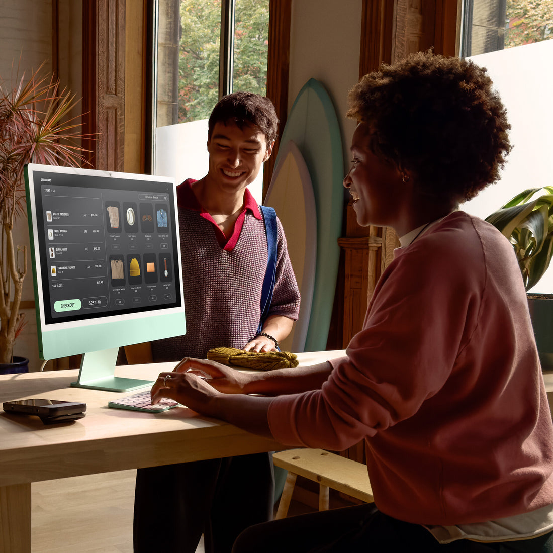 Apple iMac 24-inch with Retina 4.5K display: M4 chip with 10-core CPU and 10-core GPU, 16GB, 512GB SSD - Blue - image 2