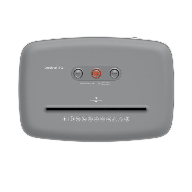 HP OneShred 12CC paper shredder Particle-cut shredding 65 dB 22 cm White