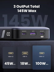 Ugreen 90597A power bank 25000 mAh Grey