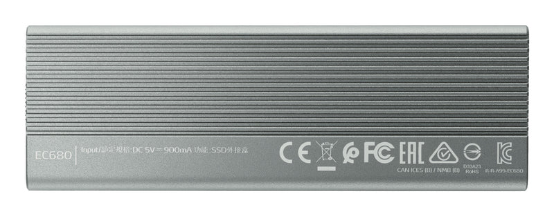 ADATA EC680 SSD enclosure Grey M.2