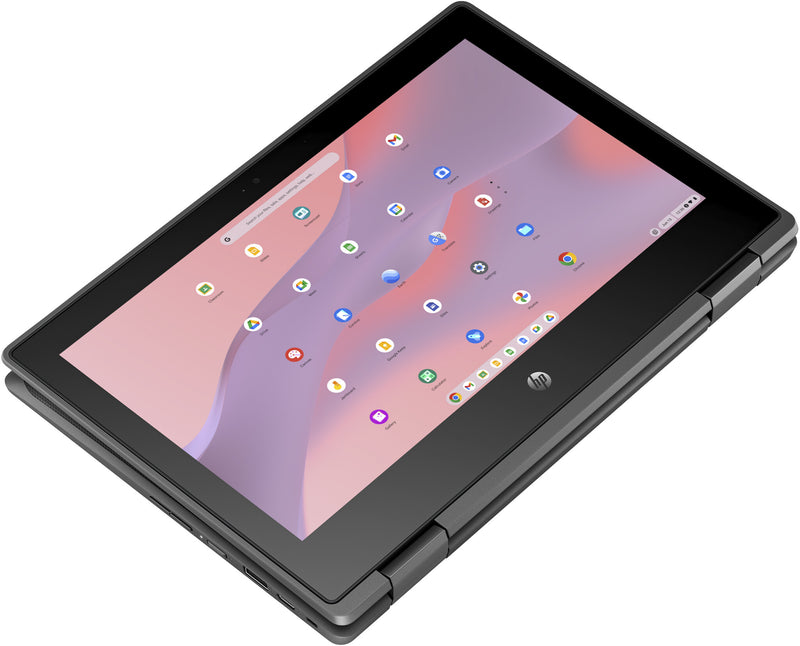 HP Chromebook Fortis x360 G3 J Intel® Celeron® N5100 29.5 cm (11.6") Touchscreen HD 8 GB LPDDR4x-SDRAM 64 GB eMMC Wi-Fi 6 (802.11ax) ChromeOS Black