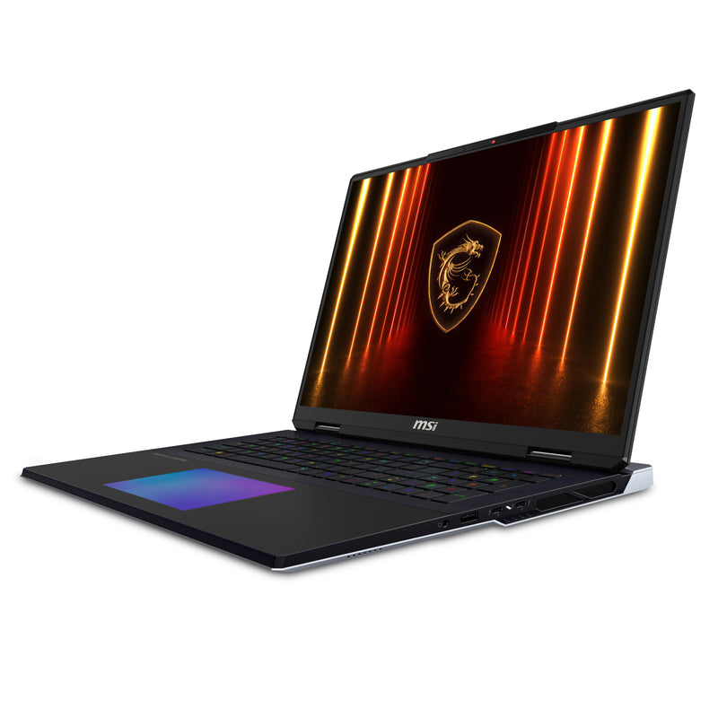 MSI Titan 18 HX AI A2XW-005UK Intel Core Ultra 9 285HX Laptop 45.7 cm (18") UHD+ 96 GB DDR5-SDRAM 4 TB SSD NVIDIA GeForce RTX 5090 Wi-Fi 7 (802.11be) Windows 11 Pro Black