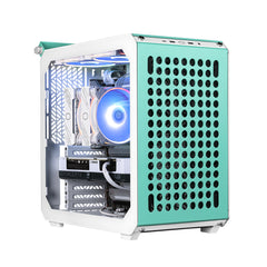 Cooler Master QUBE 500 Flatpack Macaron Edition Midi Tower Cream, Mint colour, Pink
