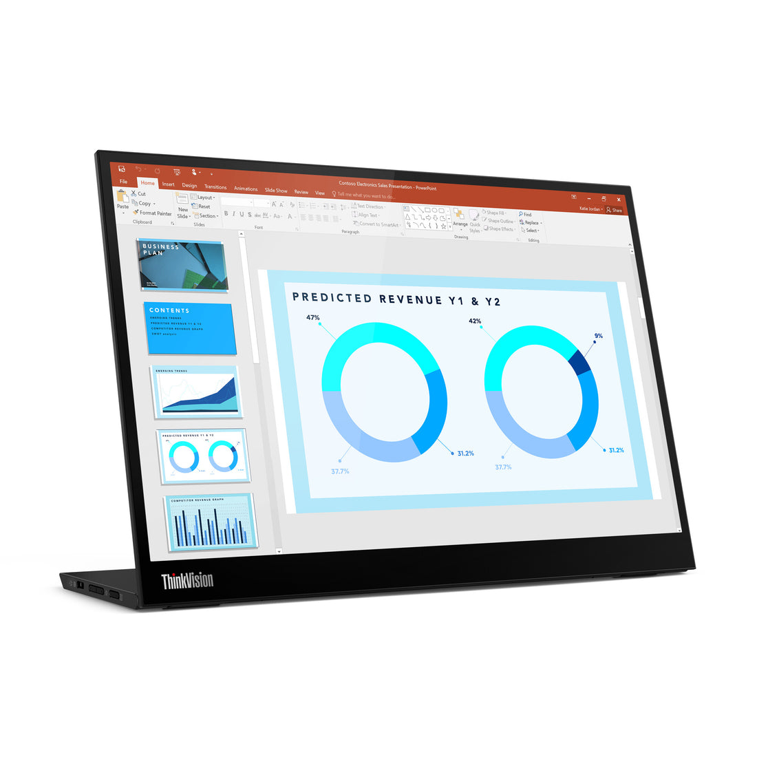 Lenovo ThinkVision M14d computer monitor 14" 2240 x 1400 pixels 2.2K LED Black - image 6
