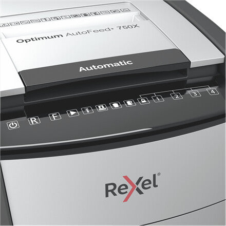 Rexel Optimum AutoFeed+ 750X paper shredder Cross shredding 55 dB 23 cm Black, Silver - image 5