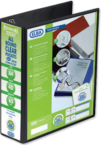 Elba 400008442 ring binder A4 Black