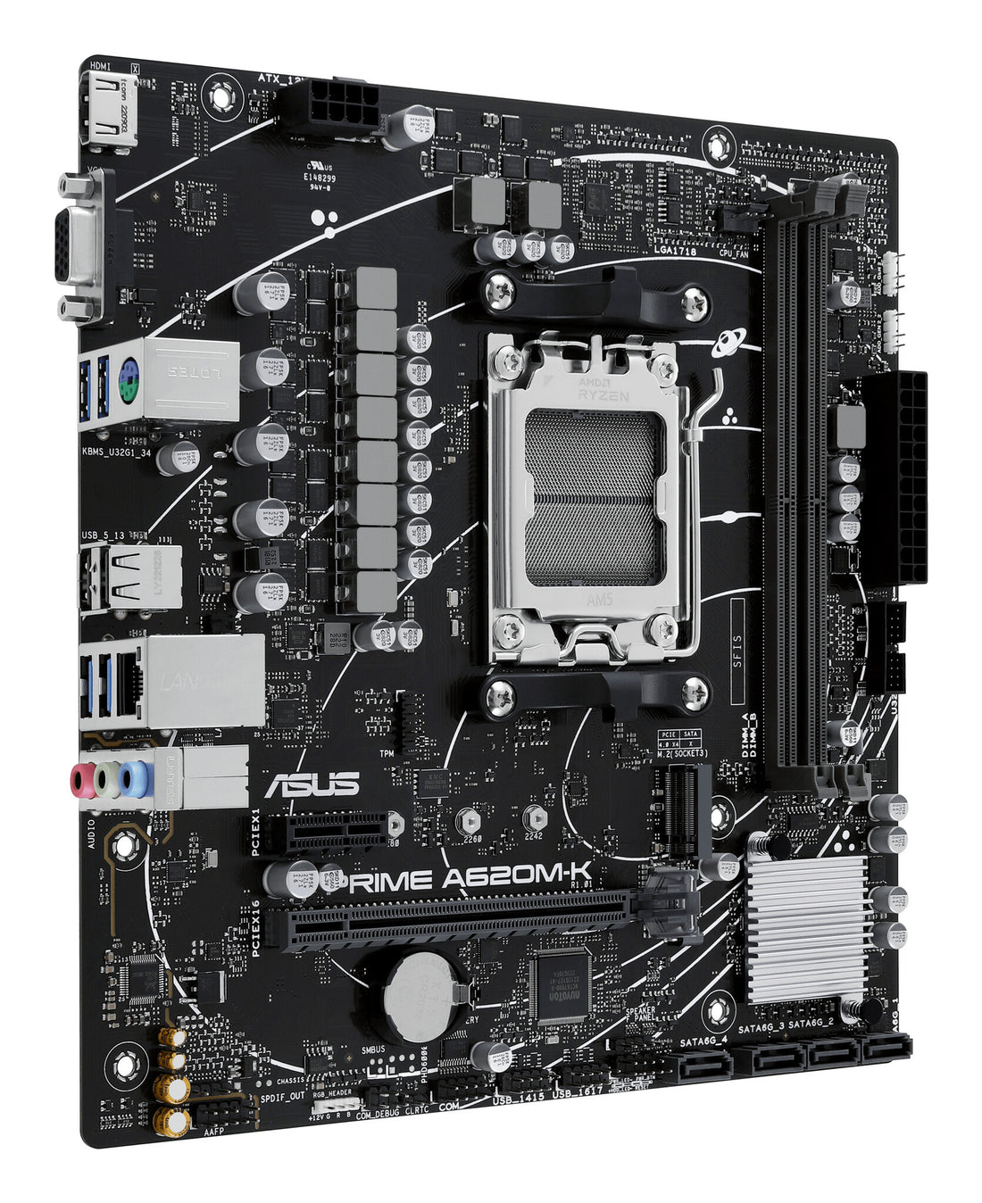 ASUS PRIME A620M-K AMD A620 Socket AM5 micro ATX - image 3
