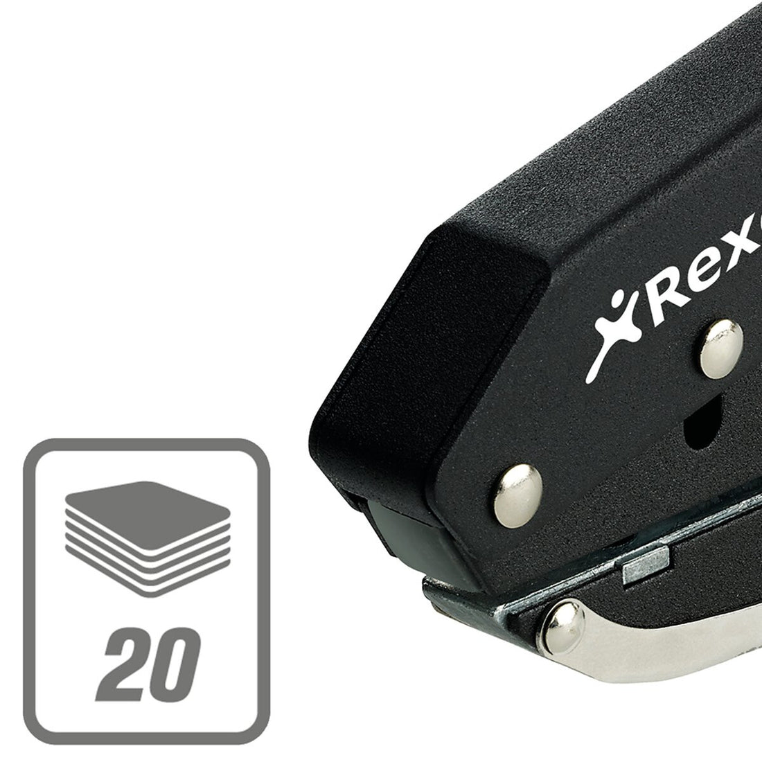 Rexel S120 Single Hole Plier Punch Black - image 4
