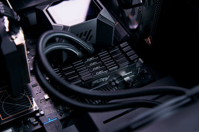 Kingston Technology FURY 128GB 3200MT/s DDR4 CL16 DIMM (Kit of 4) Renegade Black