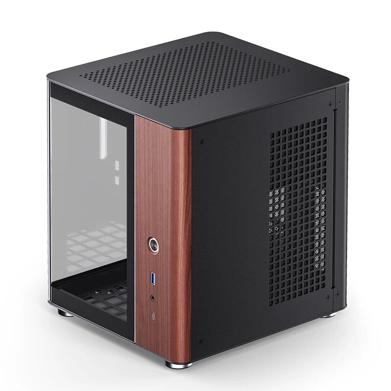 Jonsbo TK-0 BLACK computer case Black, Wood - image 11