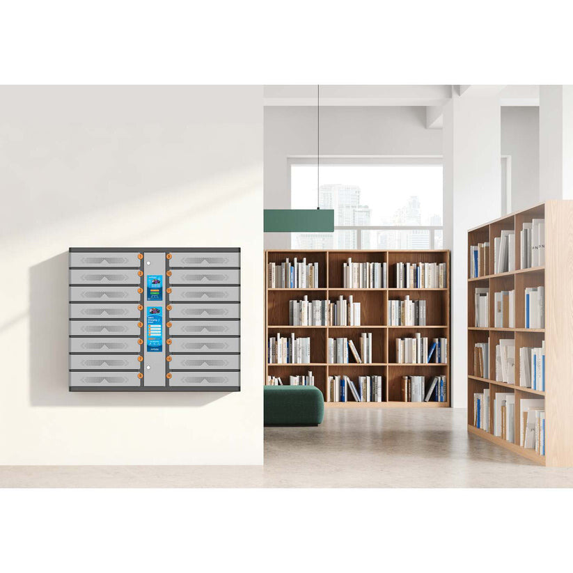Manhattan Kiosk Laptop Charging Cabinet USB-C 65W 16-bay (individual compartment - PIN locked), Suitable for - image 2