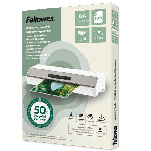 Fellowes 100142987 laminator pouch 100