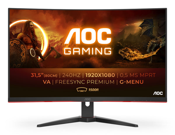 AOC G2 31.5" FHD 240Hz Gaming Monitor (C32G2ZE/BK)