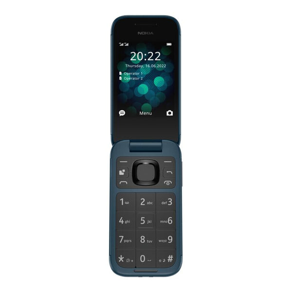 Nokia 2660 Flip - 4G, VoLTE, 2,8"+1,77", 0,3MP, 48MB/128MB, Blue