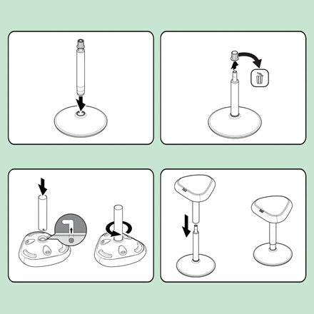 Leitz Ergo Active Standing Stool with Comfort Seat