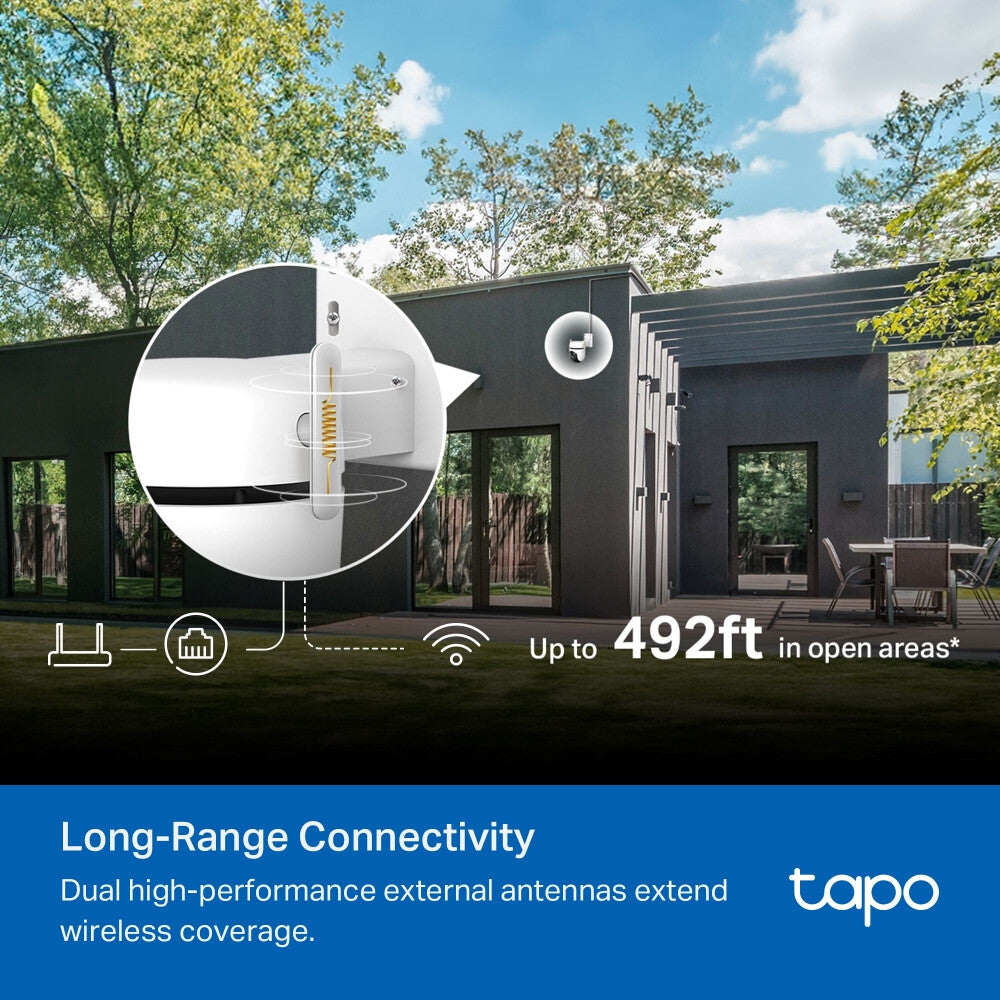 TP-Link Outdoor Pan/Tilt Security Wi-Fi Camera SPEC: 3K 5MP (2880x1620), 2.4 GHz, 2 × External Antennas, 1 × - image 10
