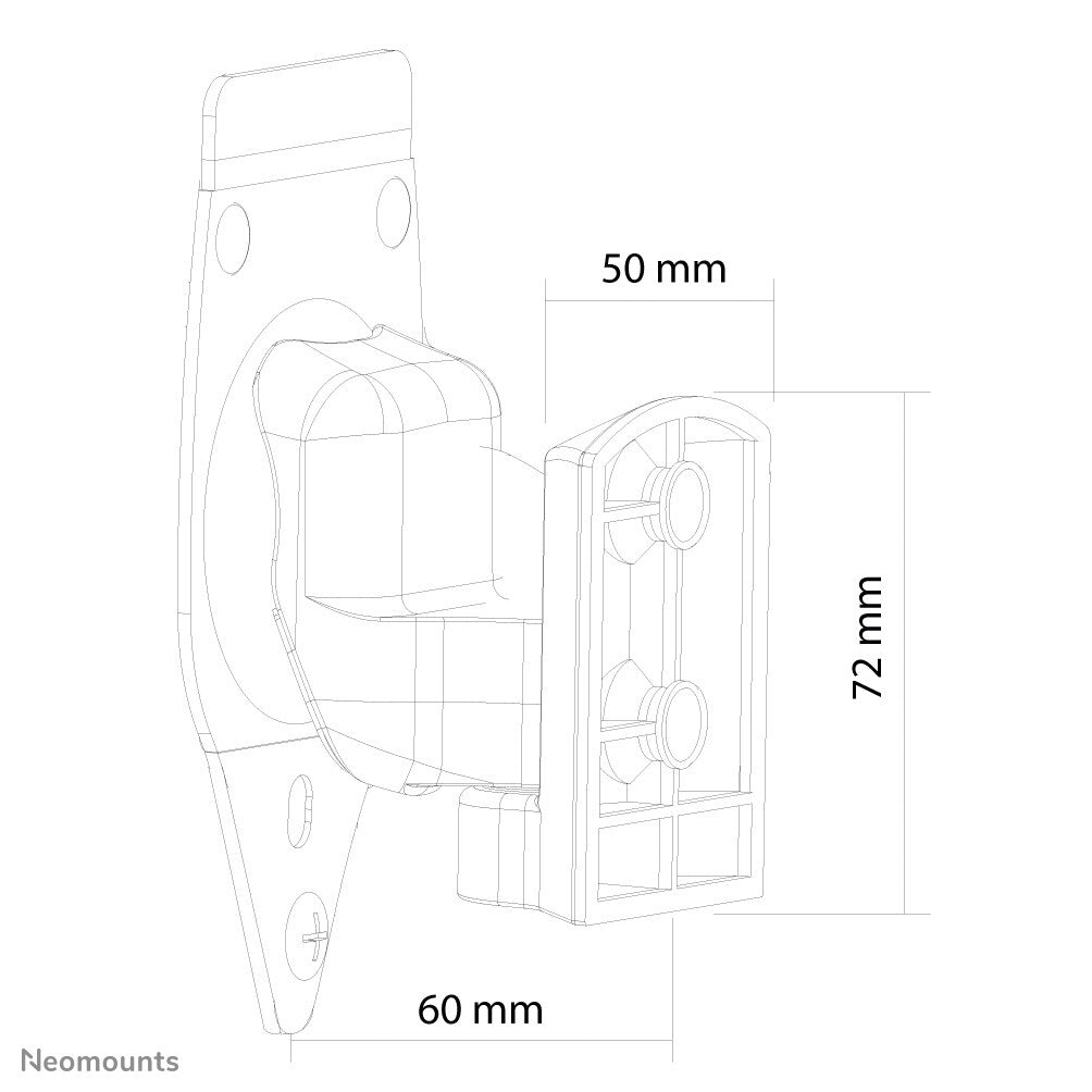 Neomounts NM-WS300BLACK Sonos Play3 speaker wall mount - full motion - image 3