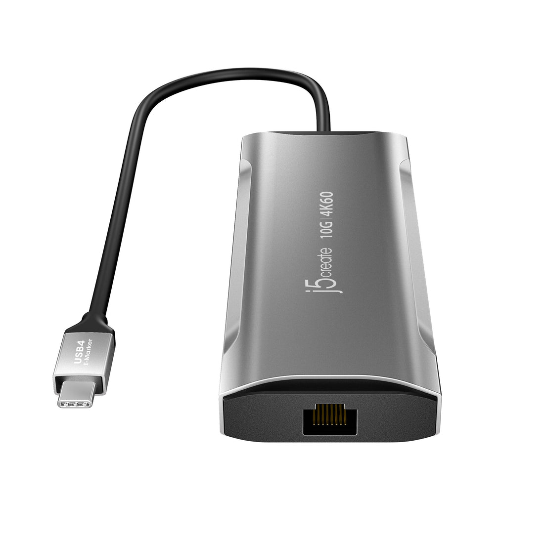 j5create JCD393 4K60 Elite USB-C 10Gbps Mini Dock, Space Grey - image 4