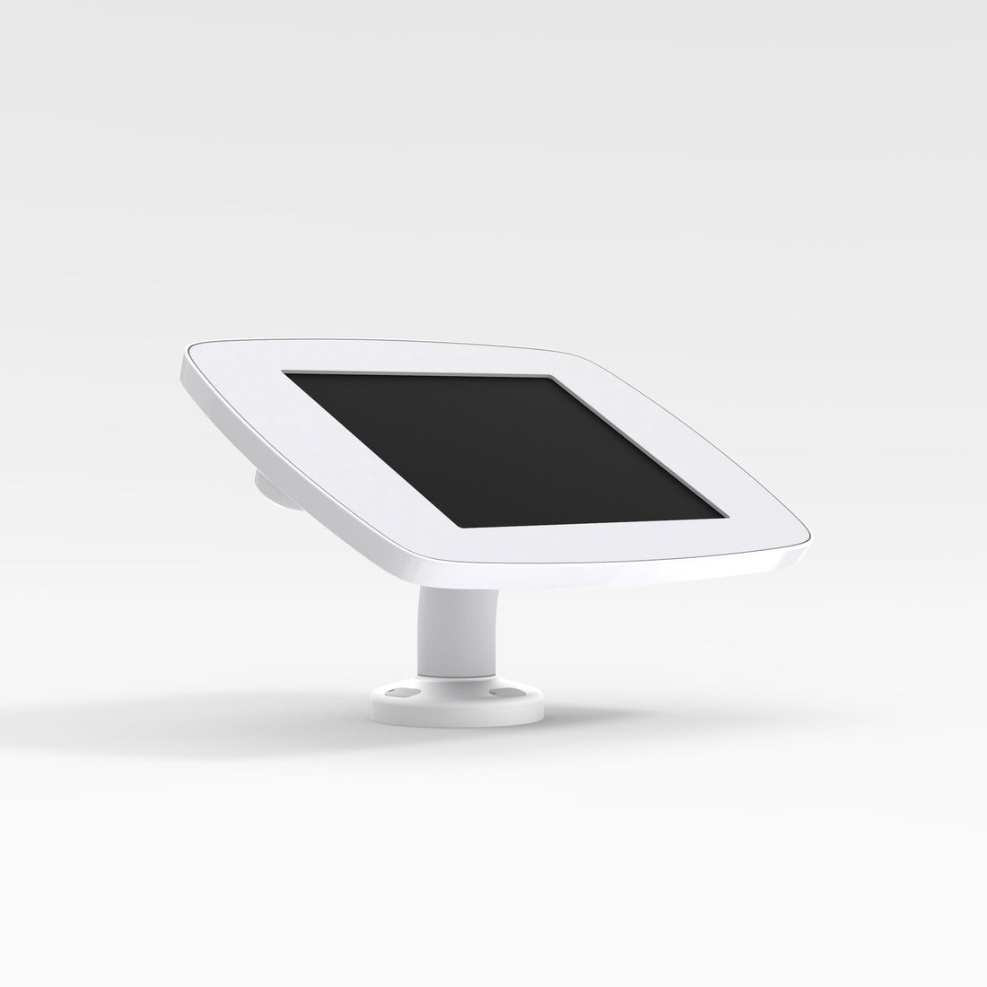 Bouncepad Swivel Desk | Apple iPad Mini 4/5 Gen 7.9 (2015 - 2019) | White | Covered Front Camera and Home