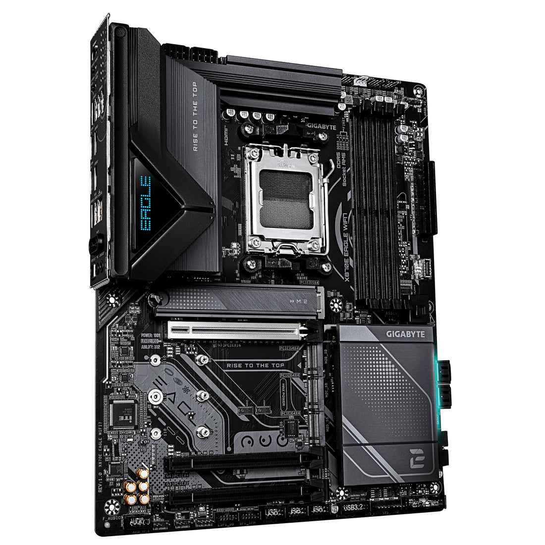 GIGABYTE X870E EAGLE WIFI7 Motherboard - Supports AMD Ryzen 9000 CPUs, 16+2+2 Phases Digital VRM, up to 8200Hz - image 3