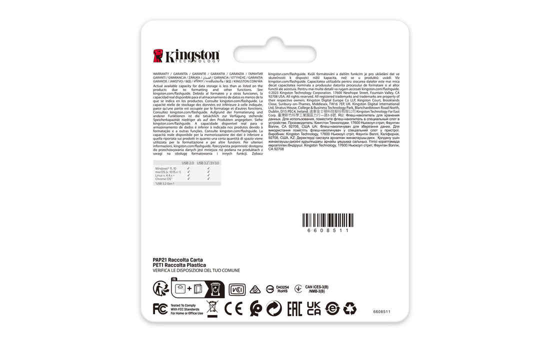 Kingston Technology DataTraveler 256GB 220MB/s Metal USB 3.2 Gen 1 SE9 G3 - image 6