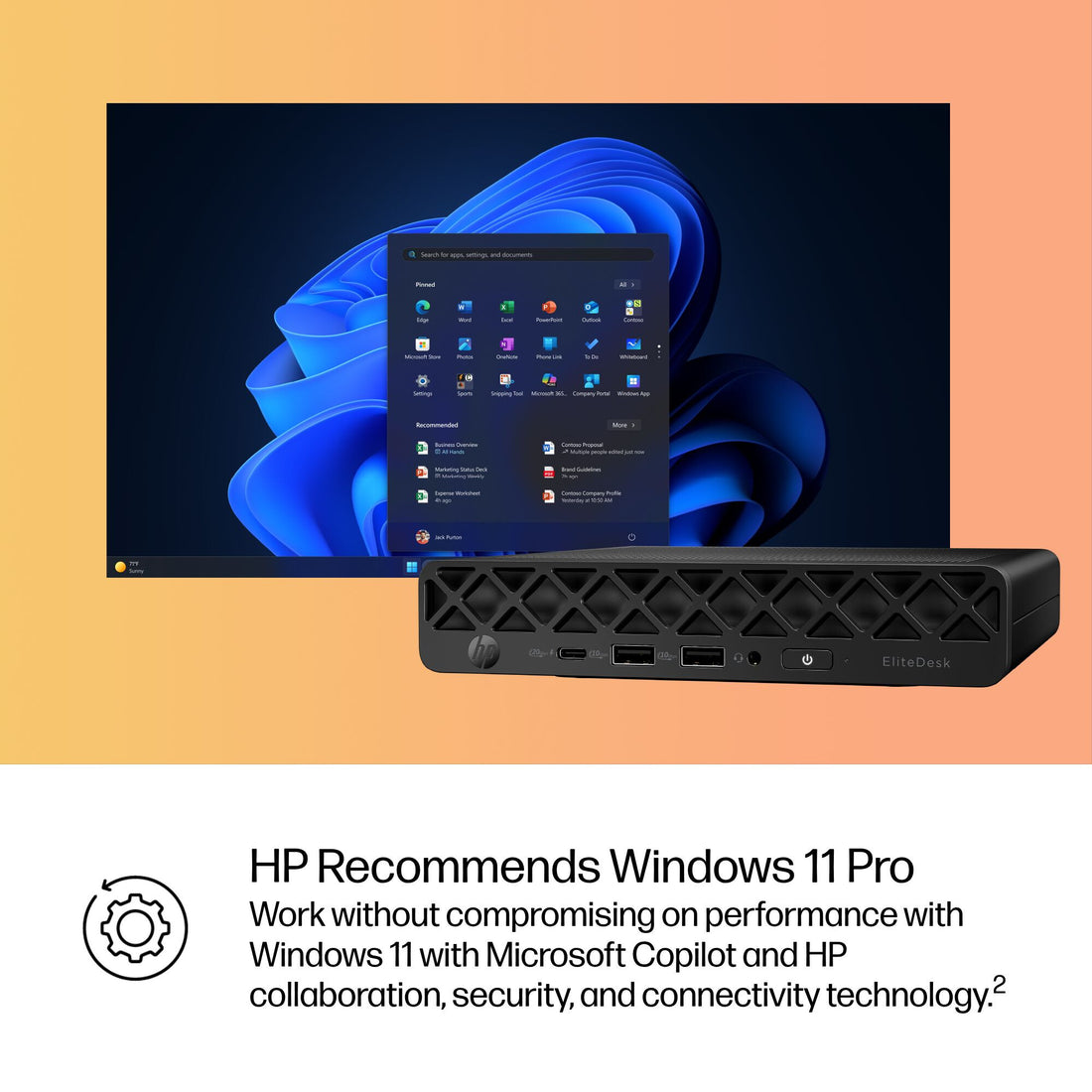 HP EliteDesk 8 Mini G1i Intel Core Ultra 5 235 16 GB DDR5-SDRAM 1 TB SSD Windows 11 Pro Mini PC AI PC Black - image 11