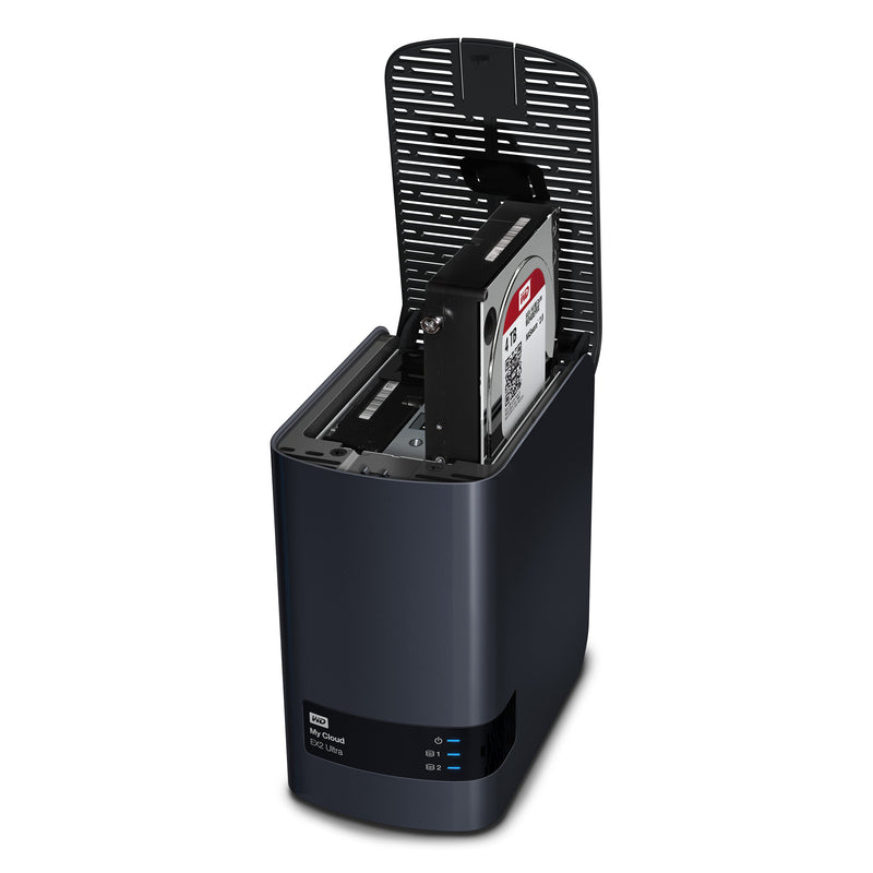 Western Digital My Cloud EX2 Ultra NAS Desktop Marvell Armada 385 1 GB DDR3 8 TB HDD My Cloud OS Black