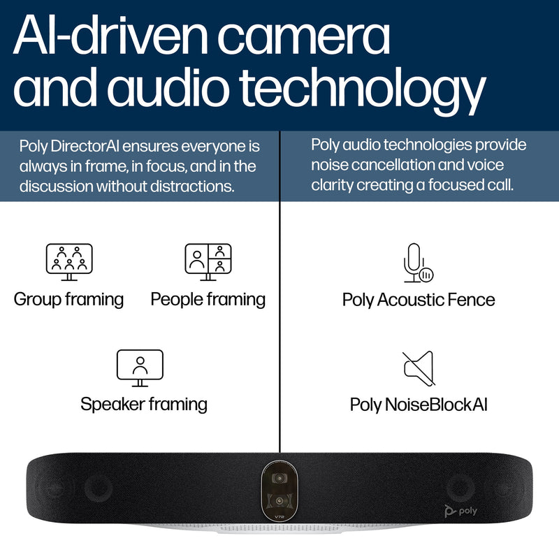 POLY Studio V72 USB Video Bar