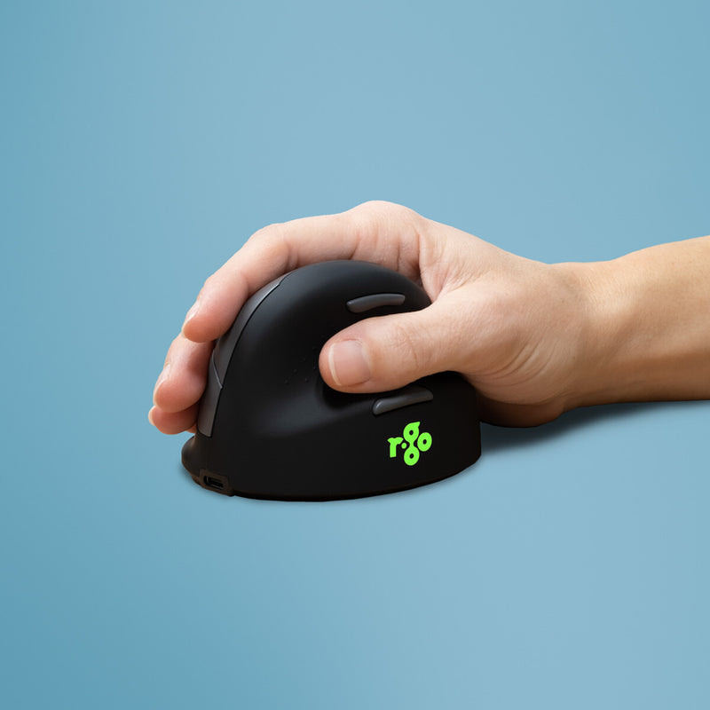 R-Go Tools Ergonomic mouse R-Go HE Break with break software, small (hand size ˂165 mm), right-handed, Wired, black