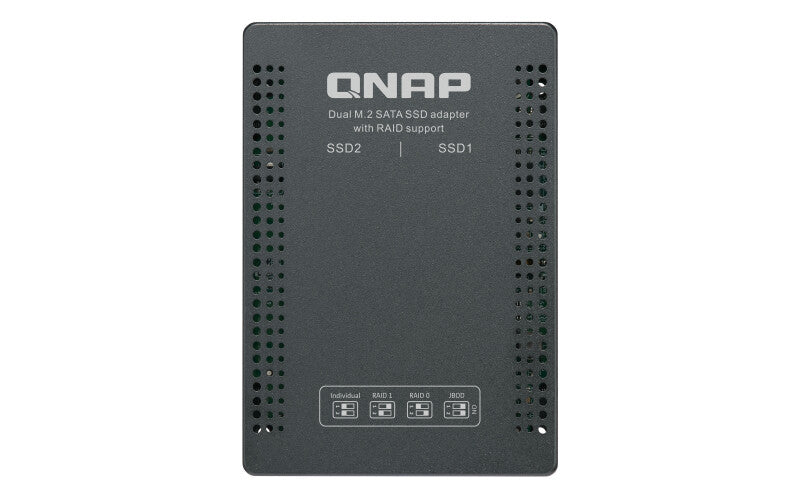 QNAP QDA-A2MAR storage drive enclosure SSD enclosure Black M.2