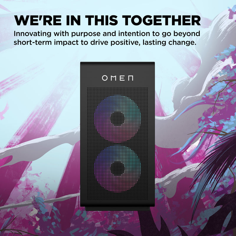 HP OMEN 35L Gaming GT16-0027na AMD Ryzen™ 5 8500F 16 GB DDR5-SDRAM 1 TB SSD NVIDIA GeForce RTX 5060 Ti Windows 11 Home Tower PC AI PC Black