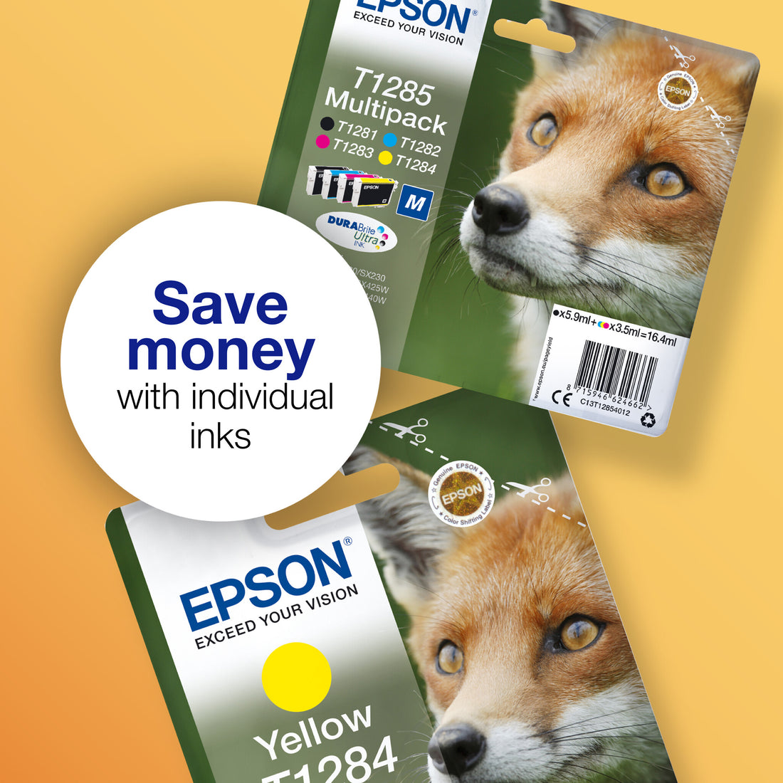 Epson Fox T1284 DURABrite Ultra Single Yellow Ink - image 5
