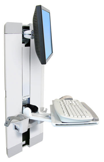 Ergotron StyleView Vertical Lift, Patient Room 61 cm (24") Wall White