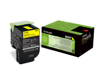 Lexmark 802Y toner cartridge Original Yellow