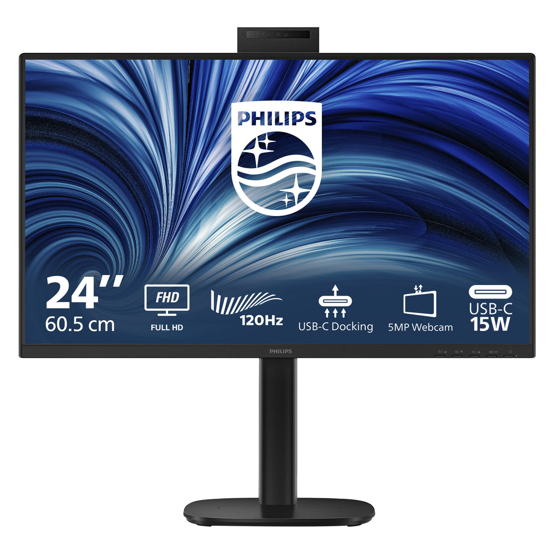 Philips 3000 series 24B2U3301H/00 computer monitor 23.8" 1920 x 1080 pixels Full HD LCD Black