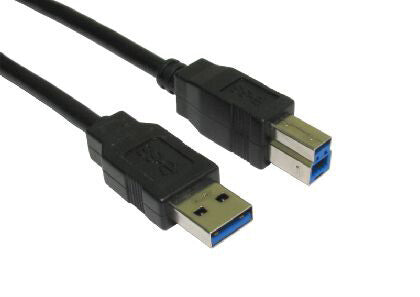 Cables Direct USB3-803 USB cable USB 3.2 Gen 1 (3.1 Gen 1) 3 m USB A USB B Black
