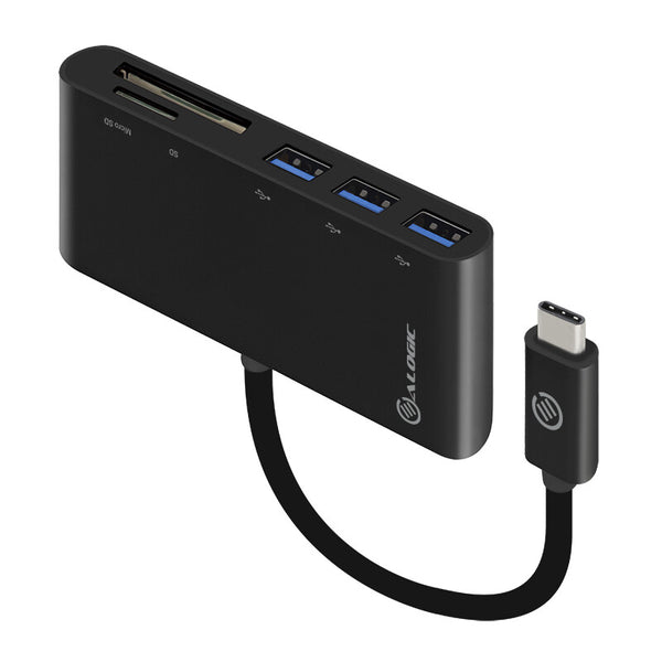 ALOGIC USB-C to Multi Card Reader & 3 Port USB Hub