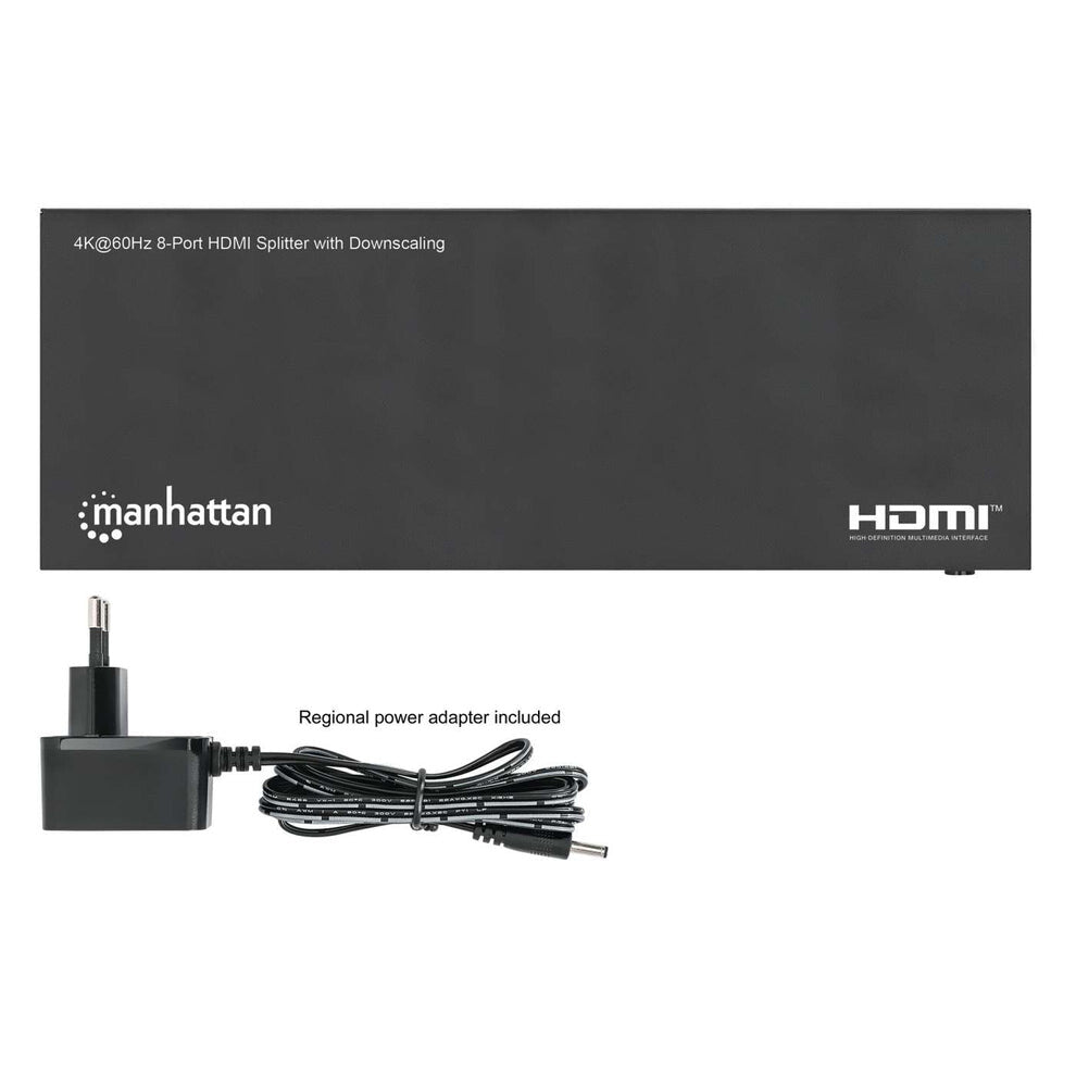 Manhattan 4K@60Hz 8-Port HDMI Splitter with Downscaling, Splits One HDMI Input to Eight HDMI Outputs (1x8) - image 9